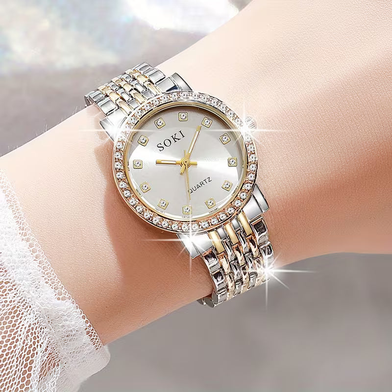 Women's Rhinestone Watch SOKI-QUARTZ
