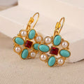 Elegant Retro Flower Earrings Set