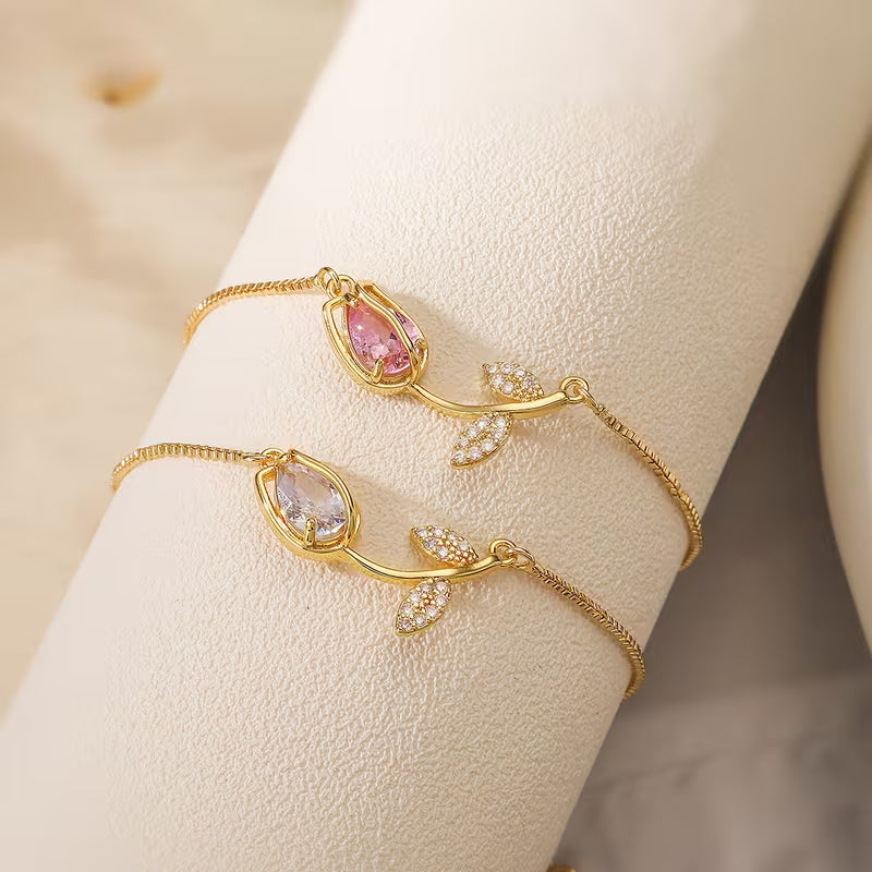 Stylish Tulip Flower Bracelet