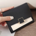 Women's Slim Wallet with Metal Snap Closure