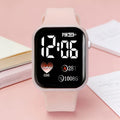 Cute LED Heart-Shaped Digital Display Electronic Watch