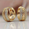 Zirconia Hoop Earrings