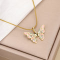 Butterfly, Gold-Plated Necklace