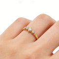 1pc Princess Cut Band Ring