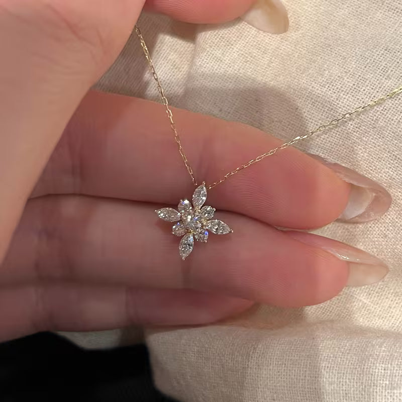 Zirconia Four-Leaf Clover Necklace