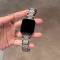 iWatch Strap Adorned with Sparkling Rhinestones