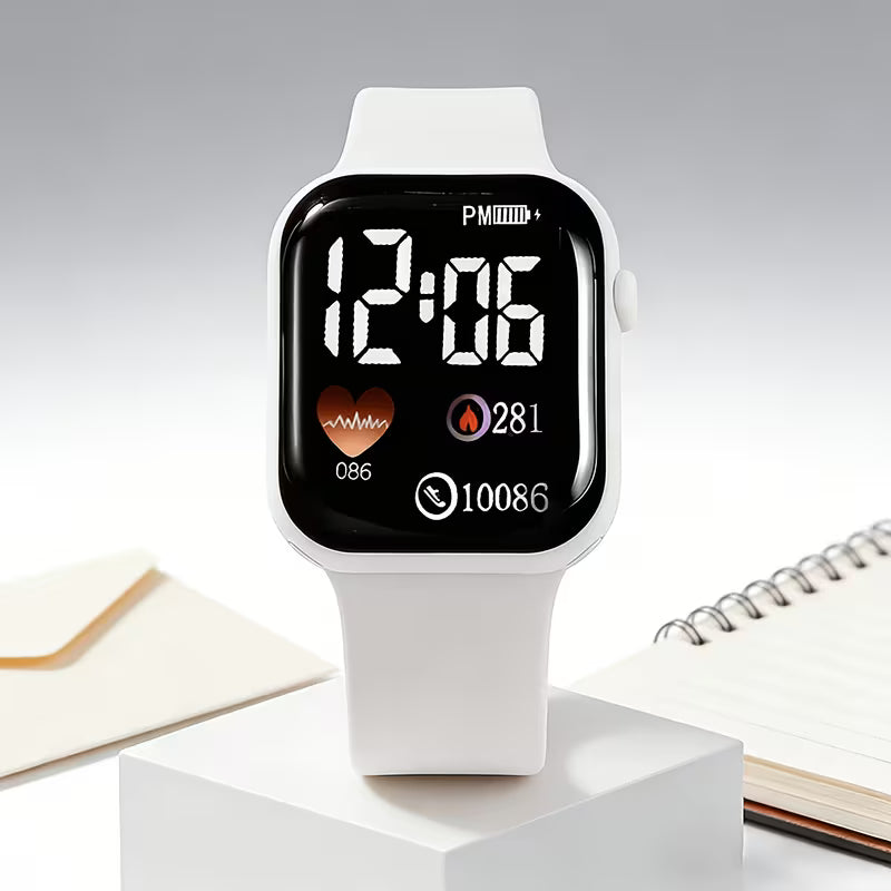 Cute LED Heart-Shaped Digital Display Electronic Watch