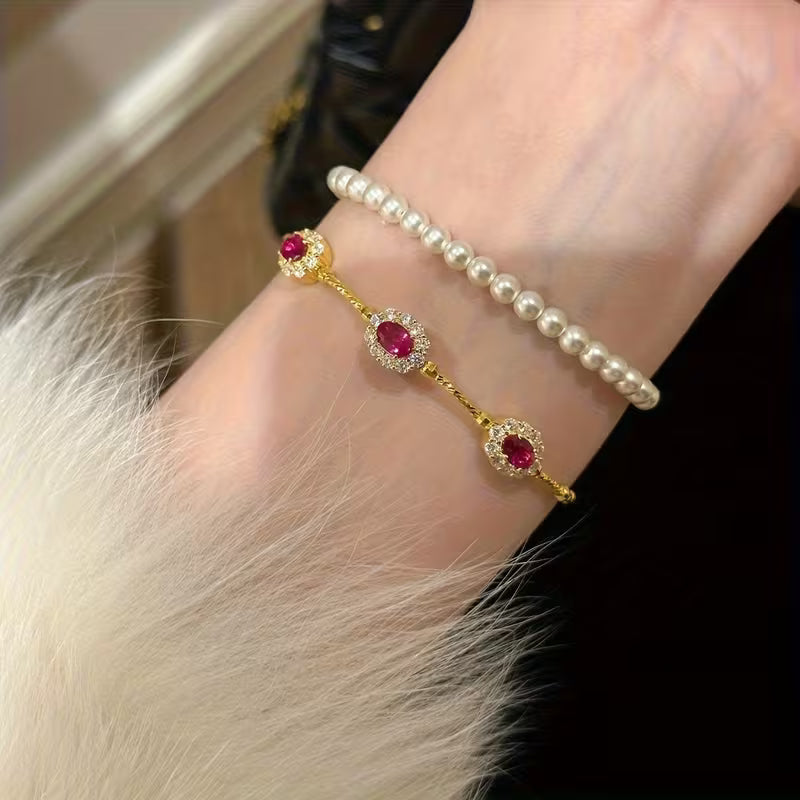 Zirconia Adjustable Bracelet