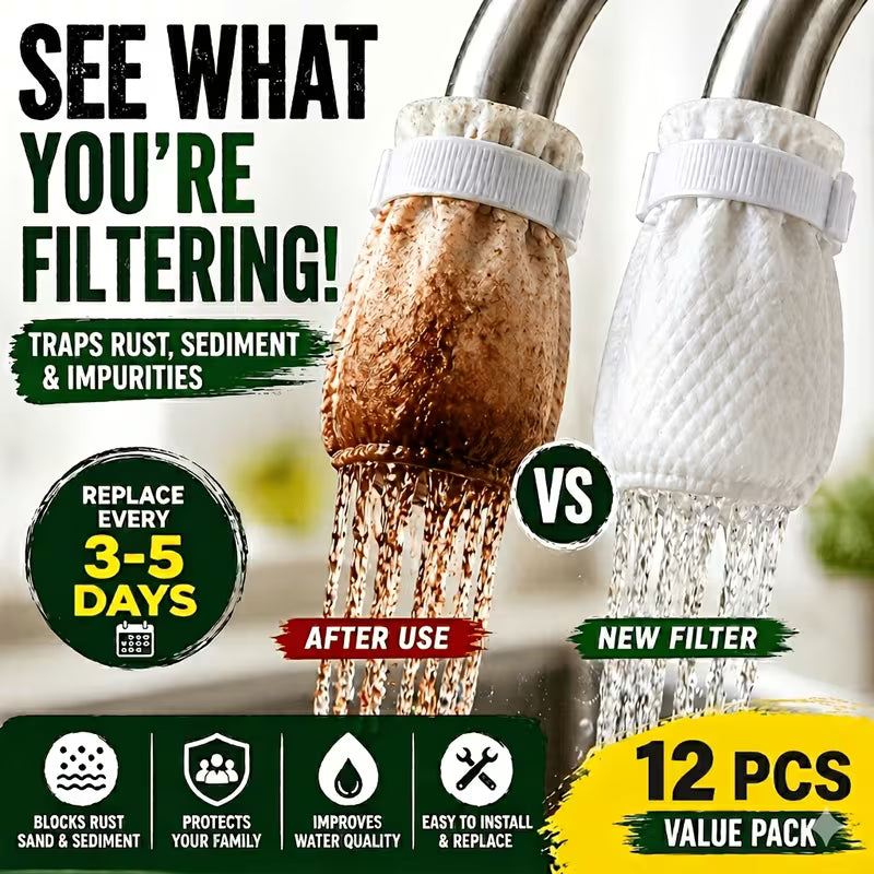12pcs Faucet Filter Cartridge