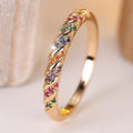 Multicolour Zirconia Ring