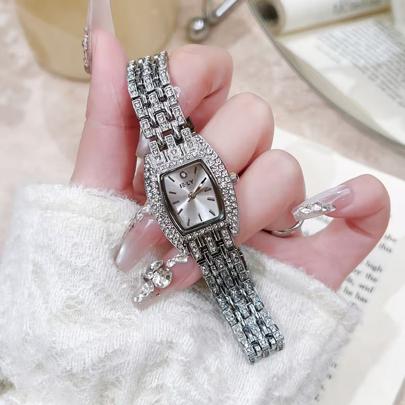 Elegant & Stylish Silver Zircon Watch