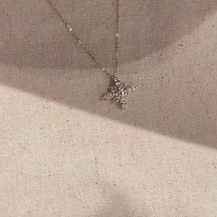 Zirconia Four-Leaf Clover Necklace