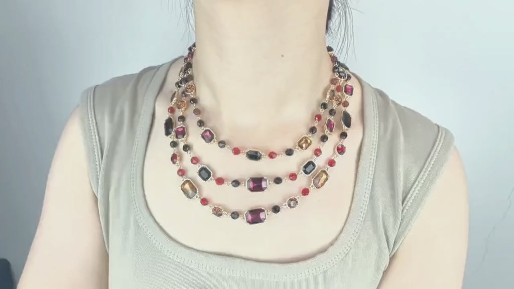 Multicolor Multi-Layer Necklace