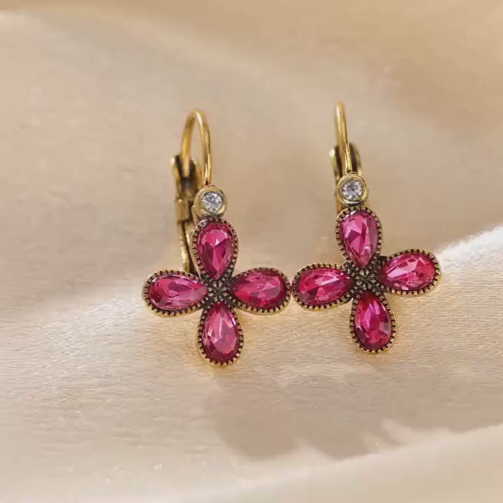 Vintage Four-Leaf Clover Earrings